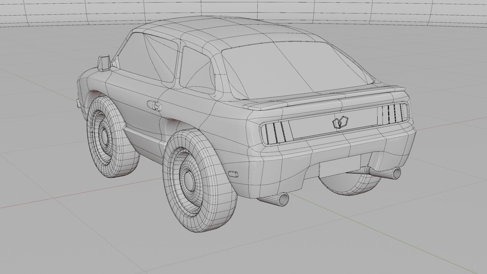 Cartoon toy vehicles Low-poly 3D model_12