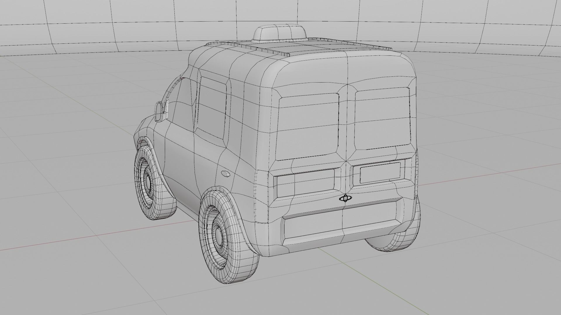 Cartoon toy vehicles Low-poly 3D model_17