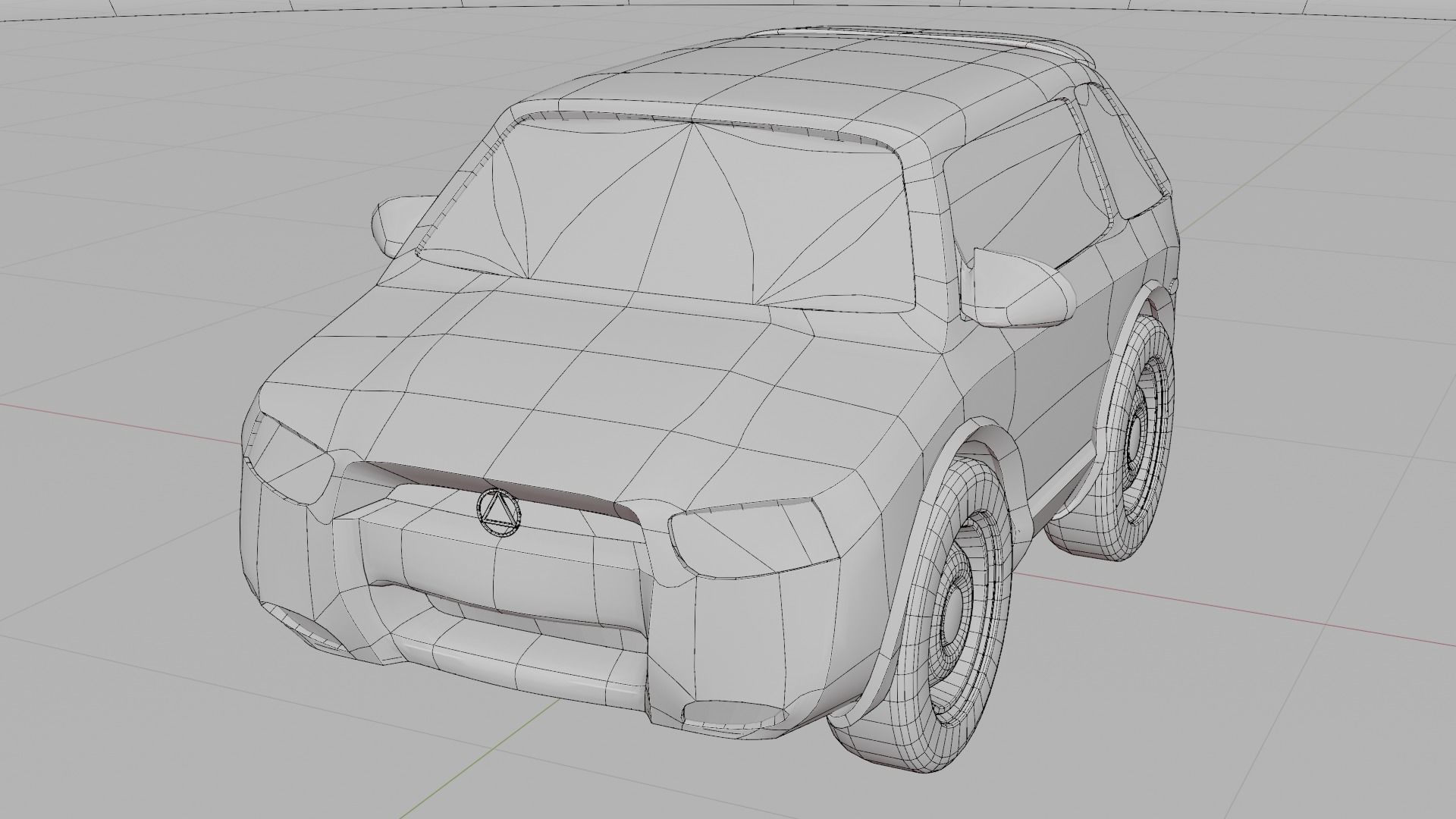 Cartoon toy vehicles Low-poly 3D model_15