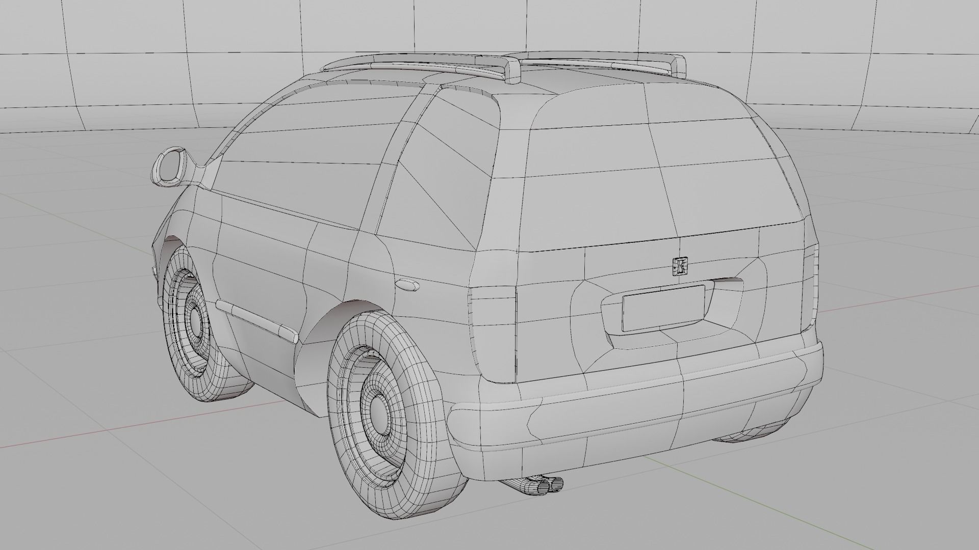 Cartoon toy vehicles Low-poly 3D model_18