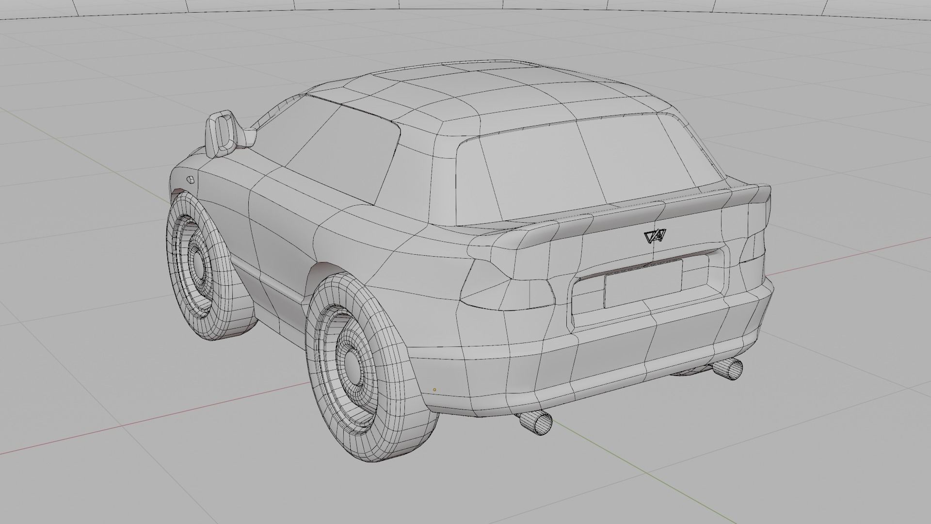 Cartoon toy vehicles Low-poly 3D model_20