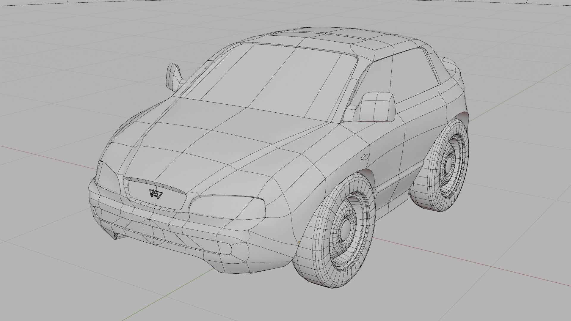 Cartoon toy vehicles Low-poly 3D model_21