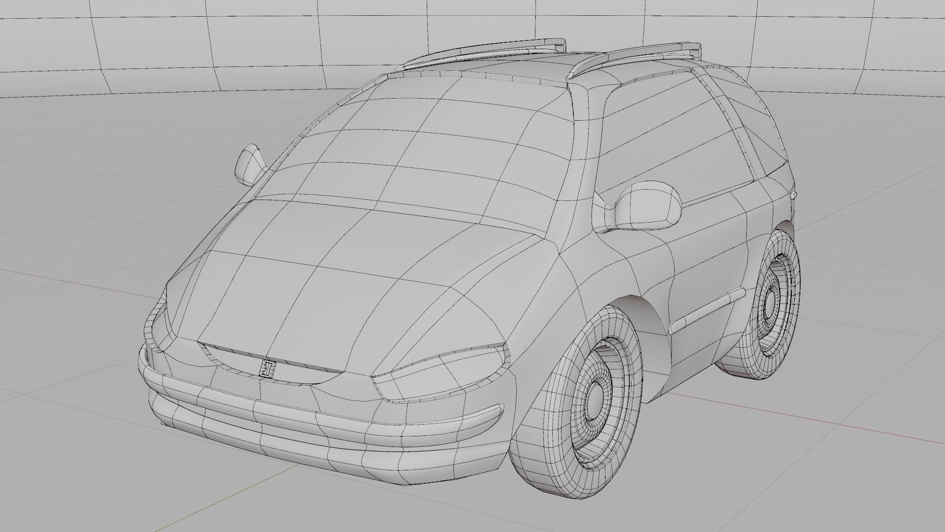 Cartoon toy vehicles Low-poly 3D model_19