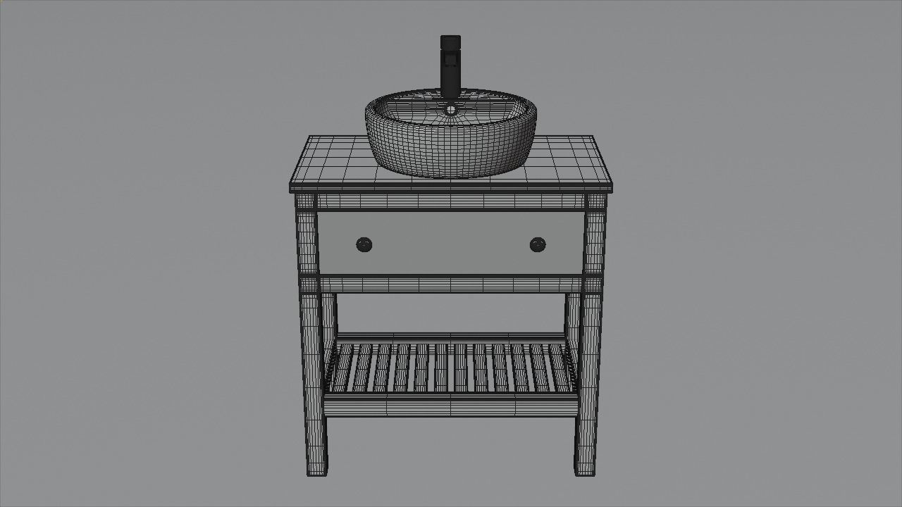 Sink cabinet 3D model_10