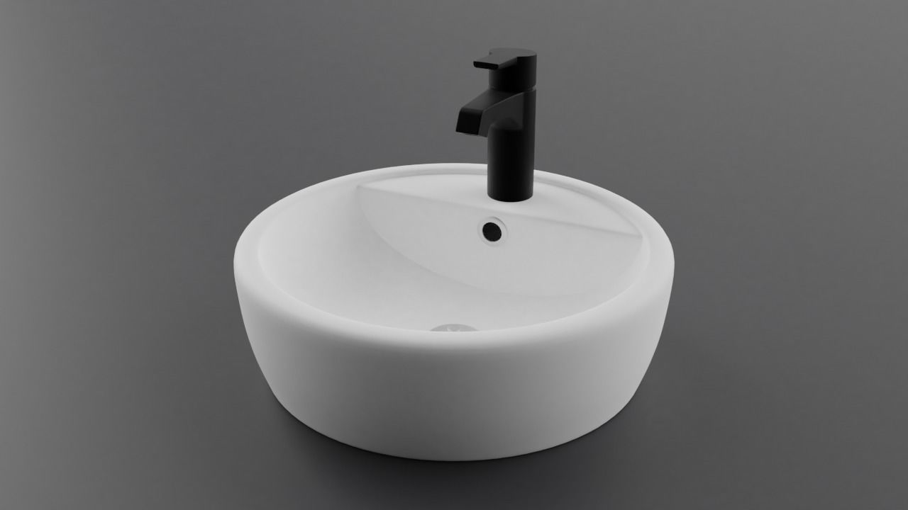 Sink cabinet 3D model_2