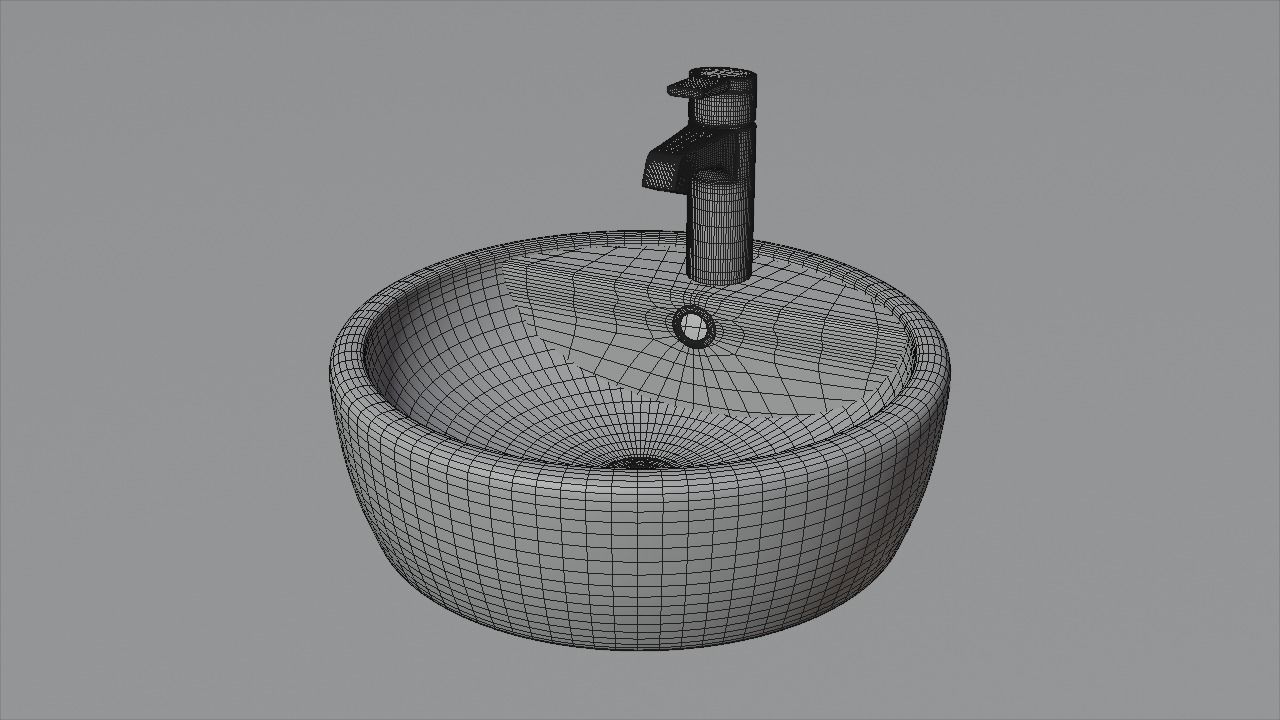 Sink cabinet 3D model_9