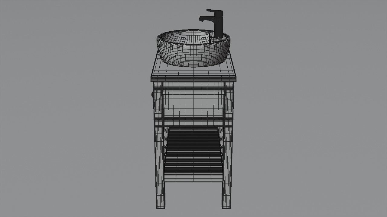 Sink cabinet 3D model_11