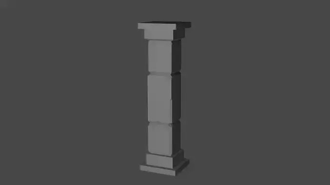 Low Poly Modular Pillar