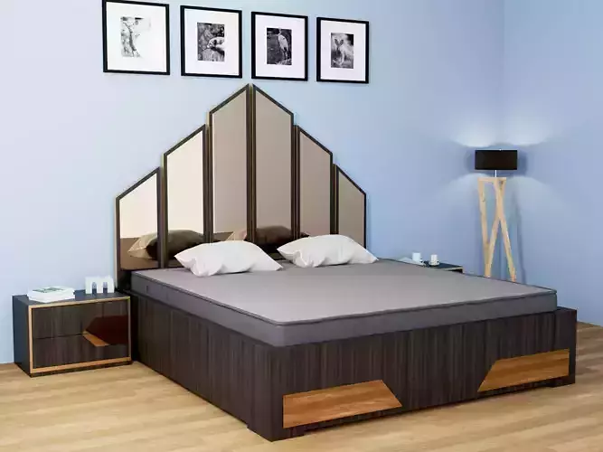 Bed by Json 3D Model Free 3D model
