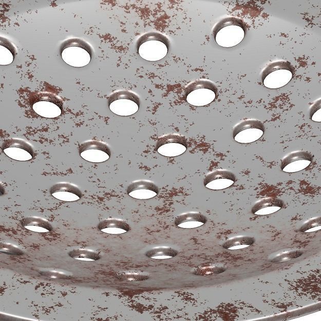 Rusty Bathroom Strainer 3D model_2