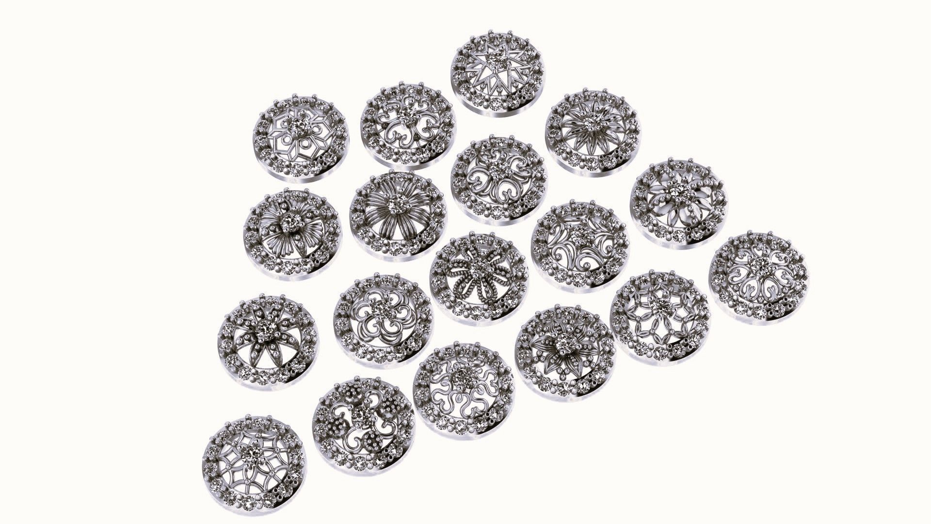 Earring 3D print model_6