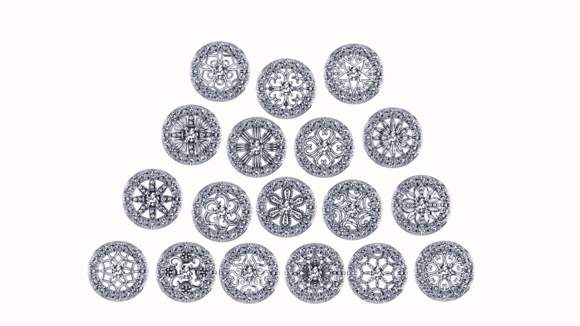 Earring 3D print model_5