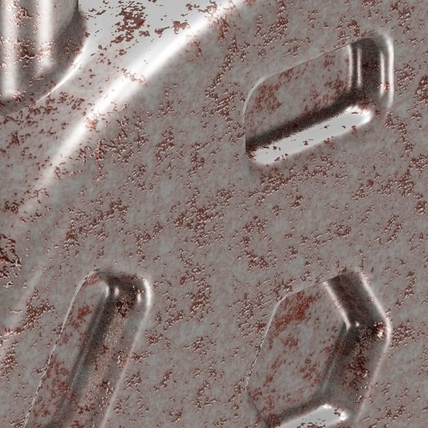 Rusty Lock 3D model_3