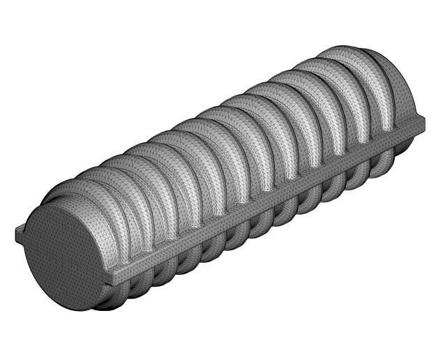 Rusty TMT Steel Bar 3D model_4
