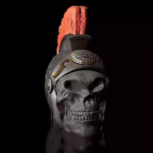 Centurion Skull Skull 3D STL Print Model- High-Polygon 3D print model