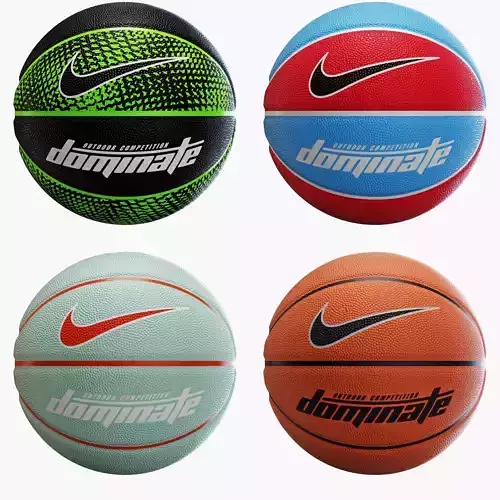 Basketball ball nike dominate set 3D model