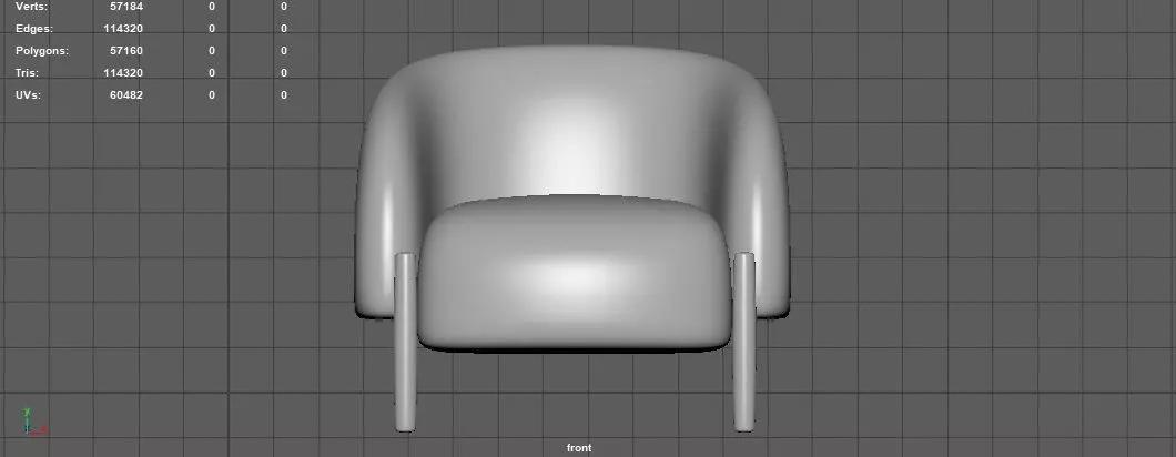 Common Chair Free 3D model