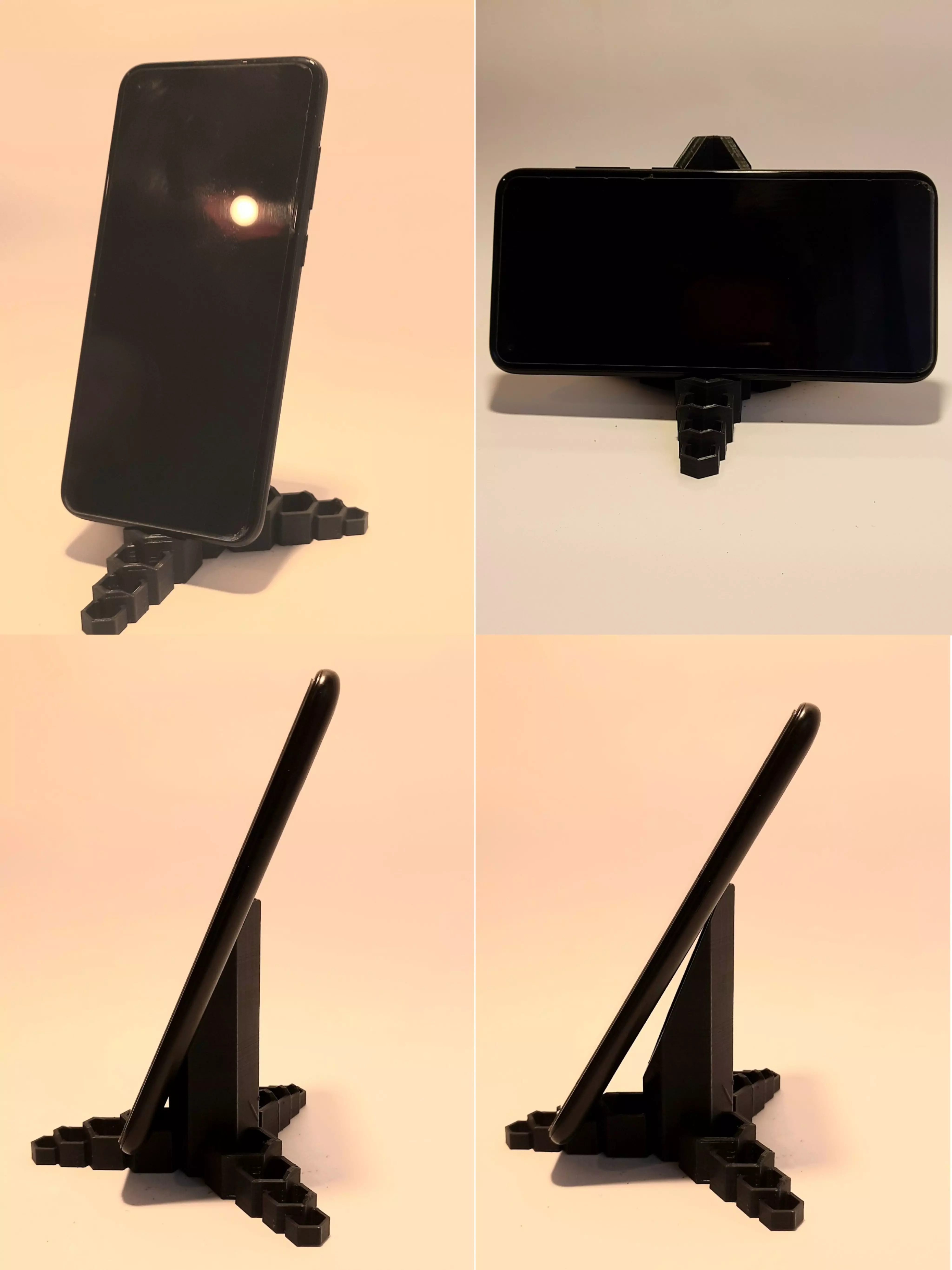 Hexagonal phone stand 3D print model