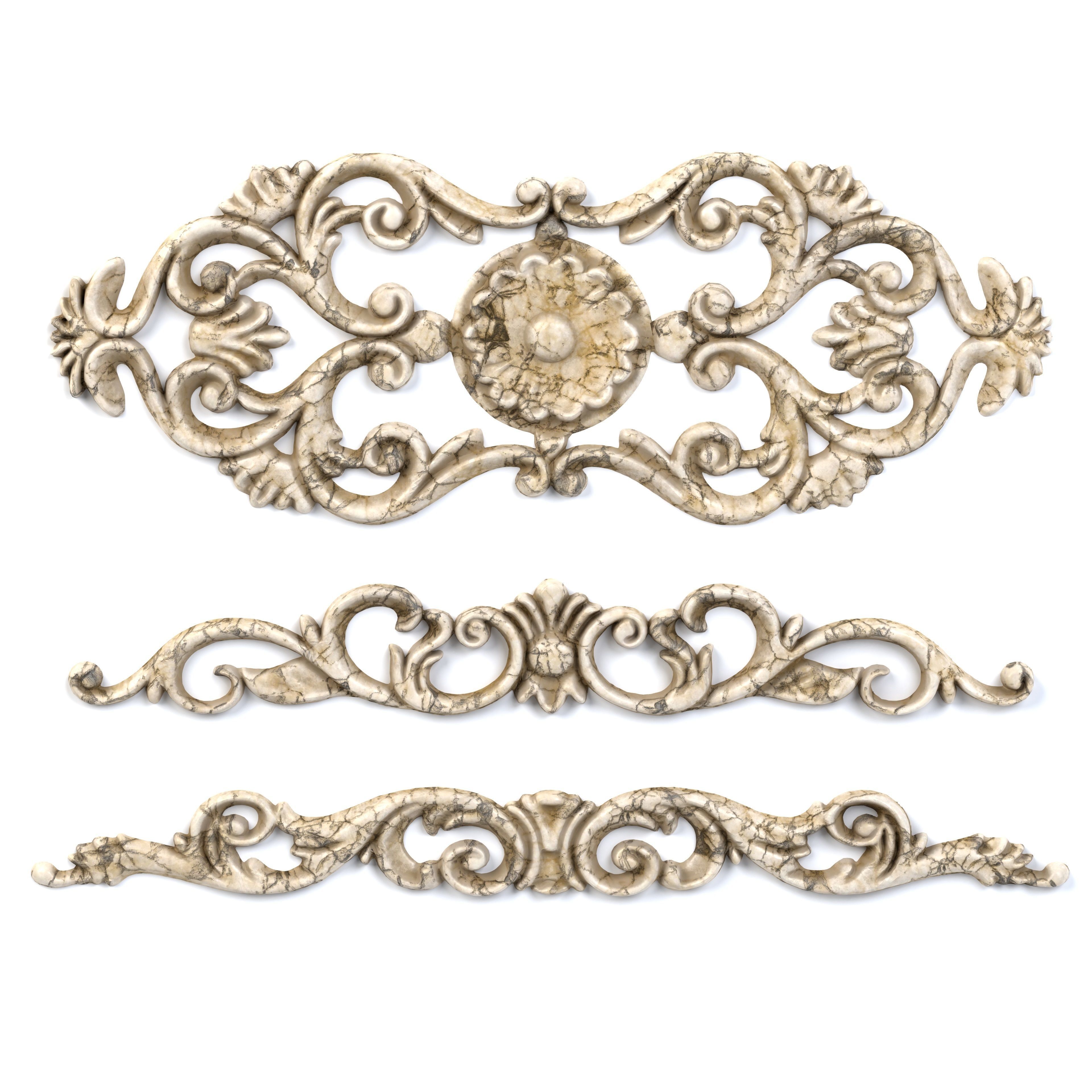 3 Low-Poly Ornament Vol 10-2 Low-poly 3D model_1