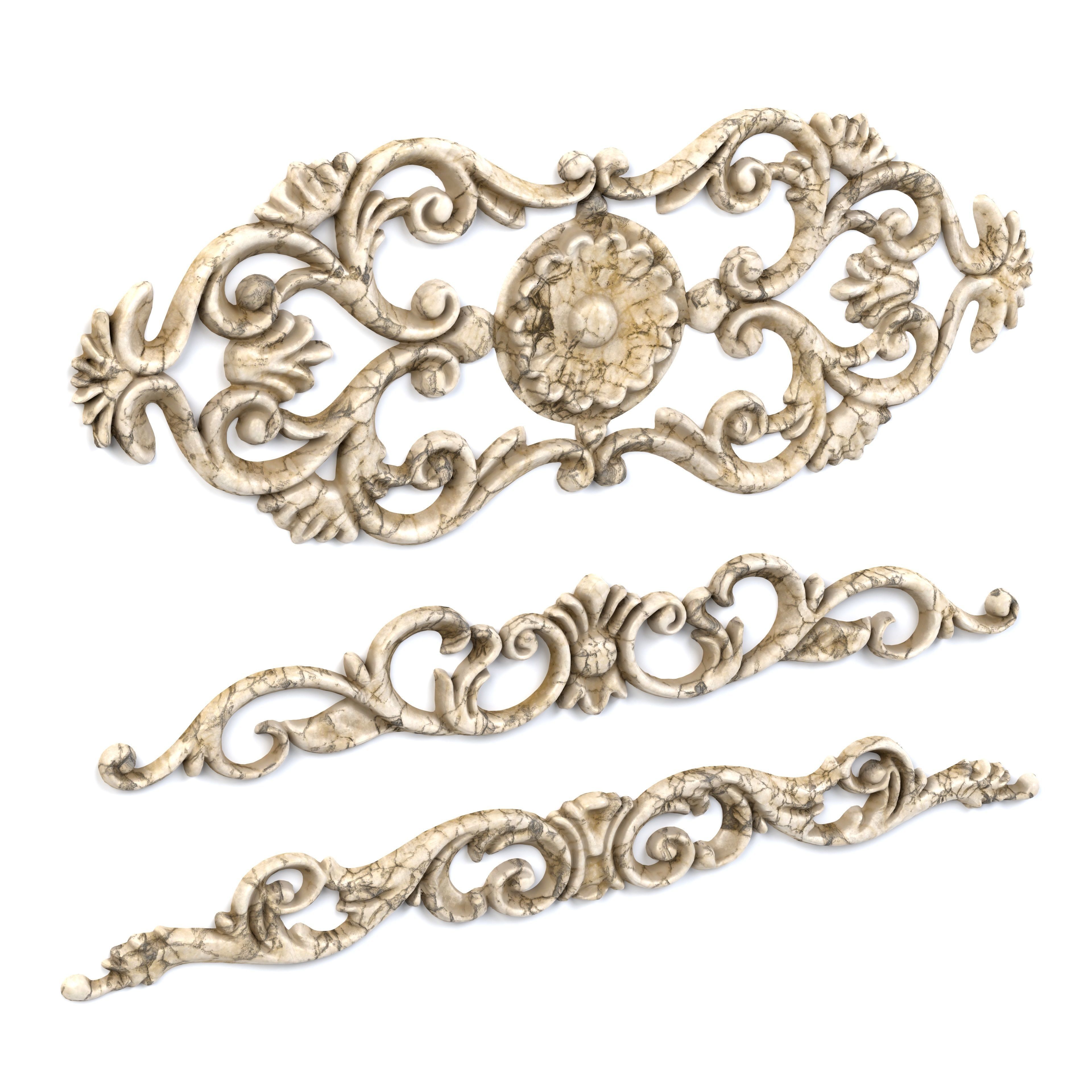 3 Low-Poly Ornament Vol 10-2 Low-poly 3D model_3