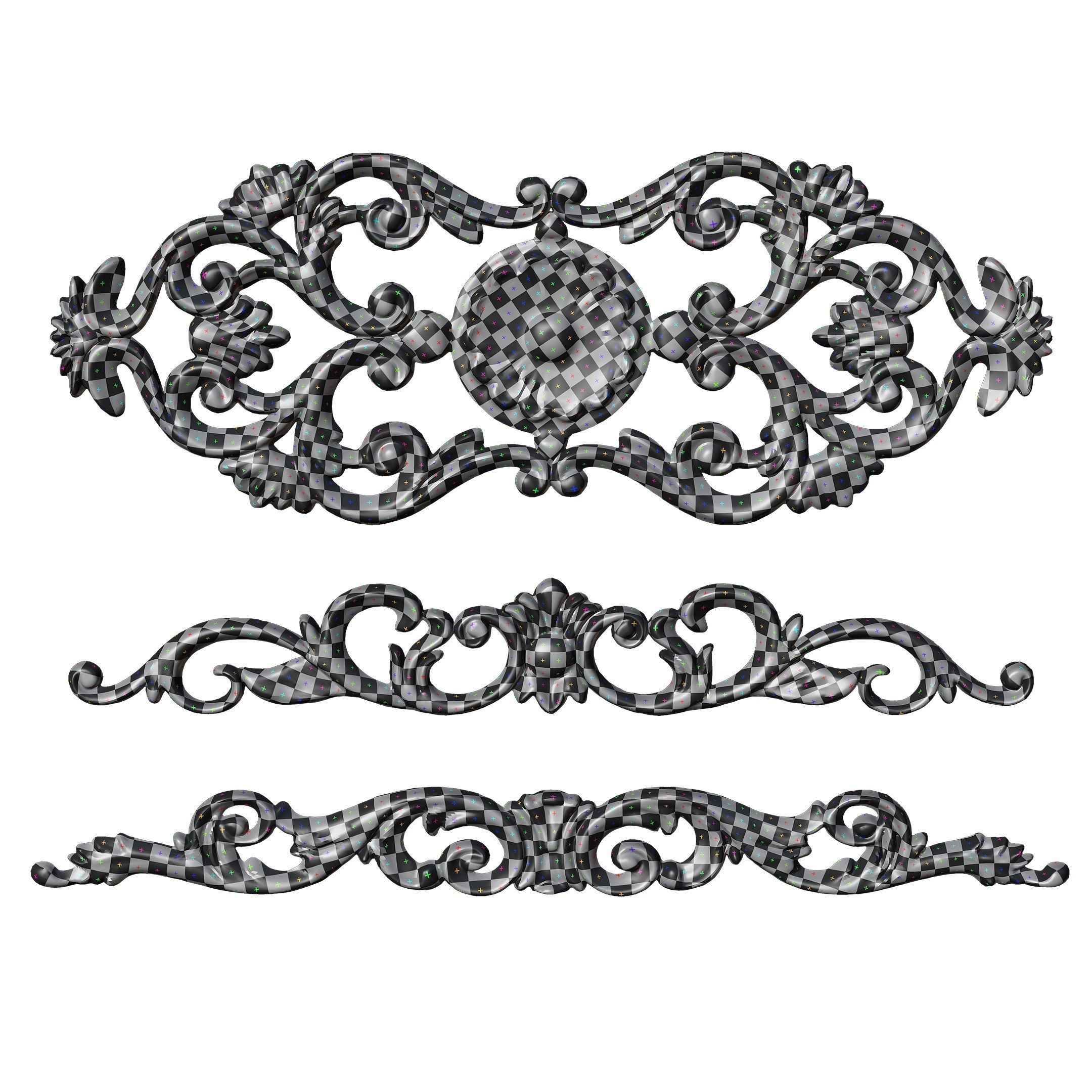 3 Low-Poly Ornament Vol 10-2 Low-poly 3D model_7