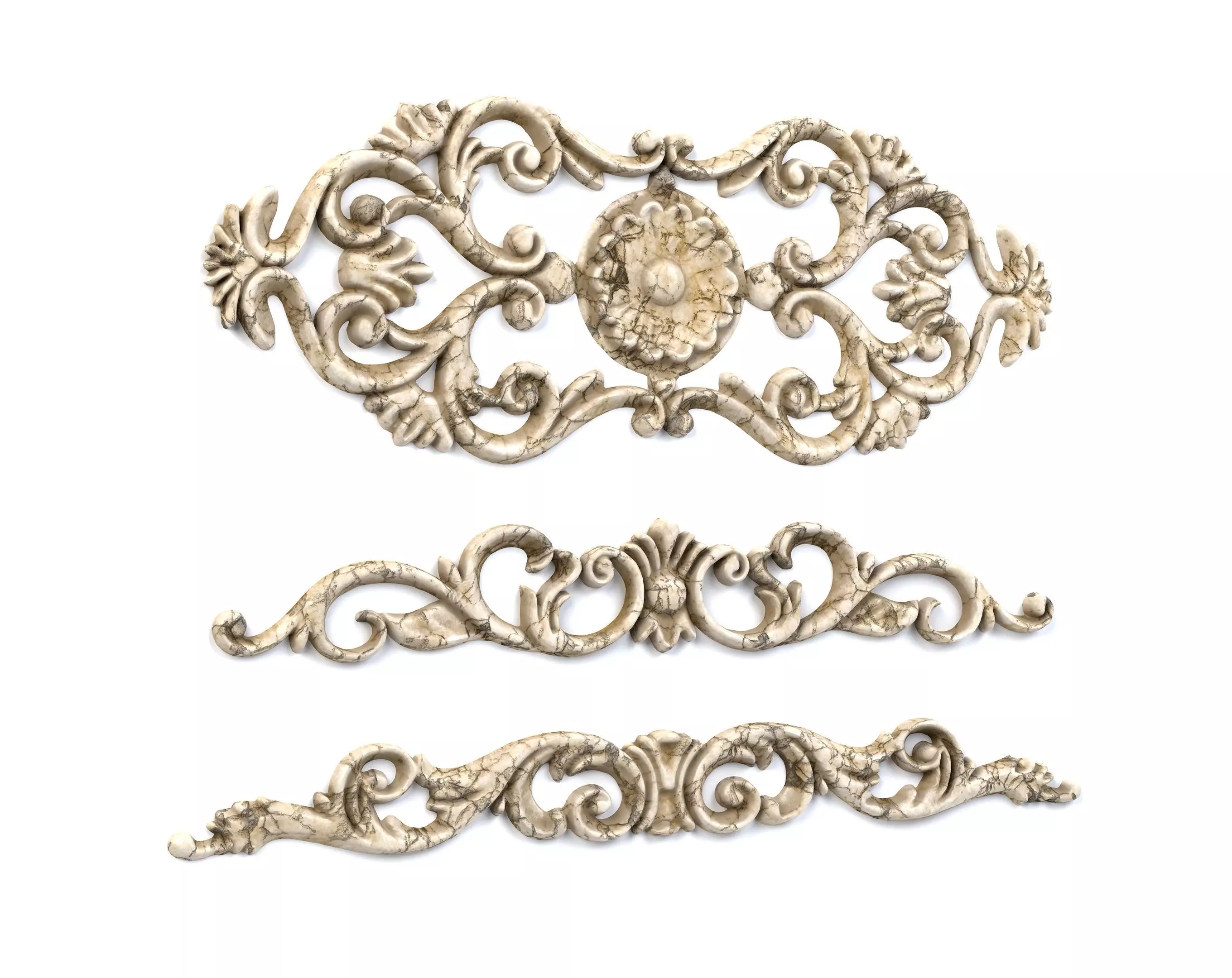 3 Low-Poly Ornament Vol 10-2 Low-poly 3D model_0