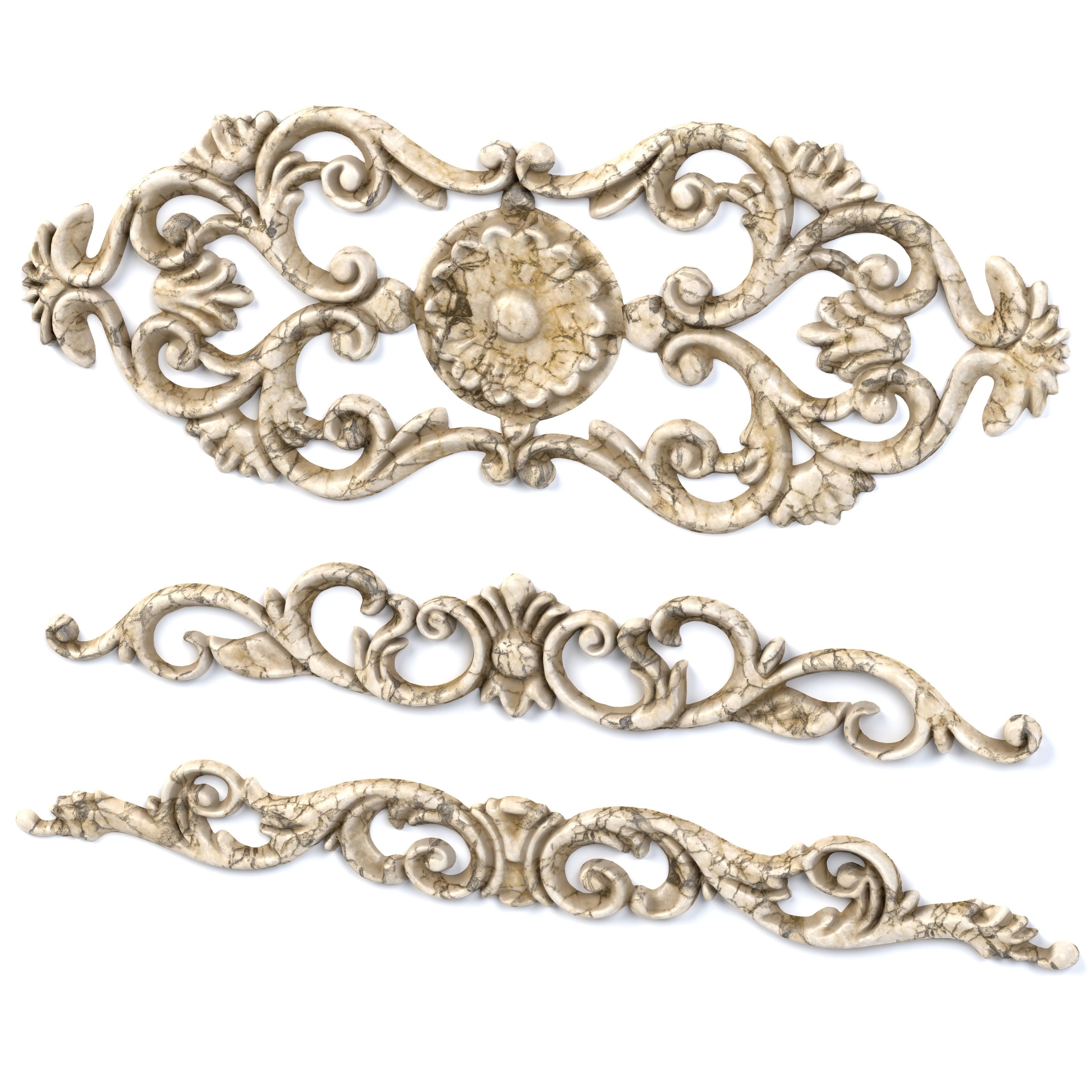 3 Low-Poly Ornament Vol 10-2 Low-poly 3D model_4