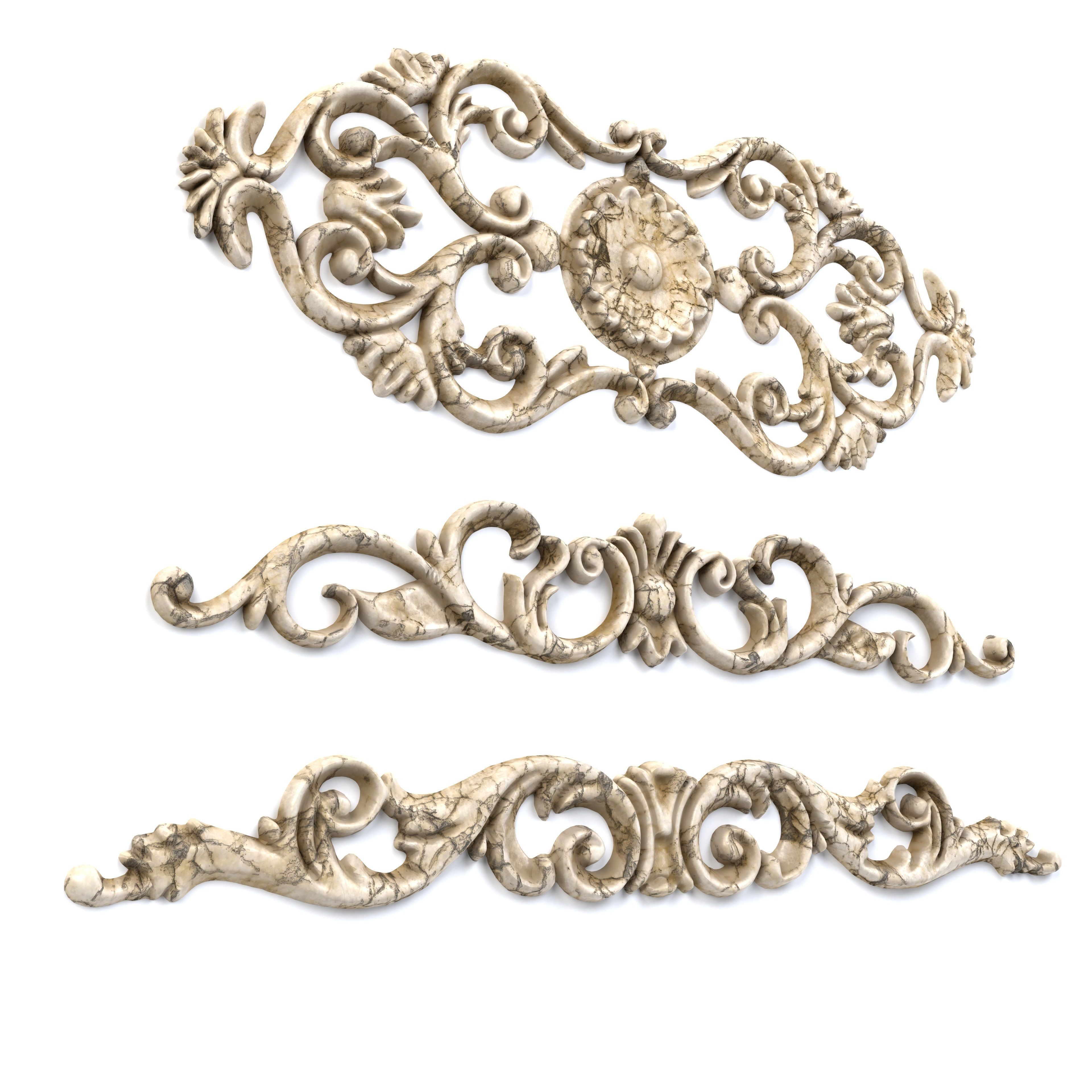 3 Low-Poly Ornament Vol 10-2 Low-poly 3D model_6