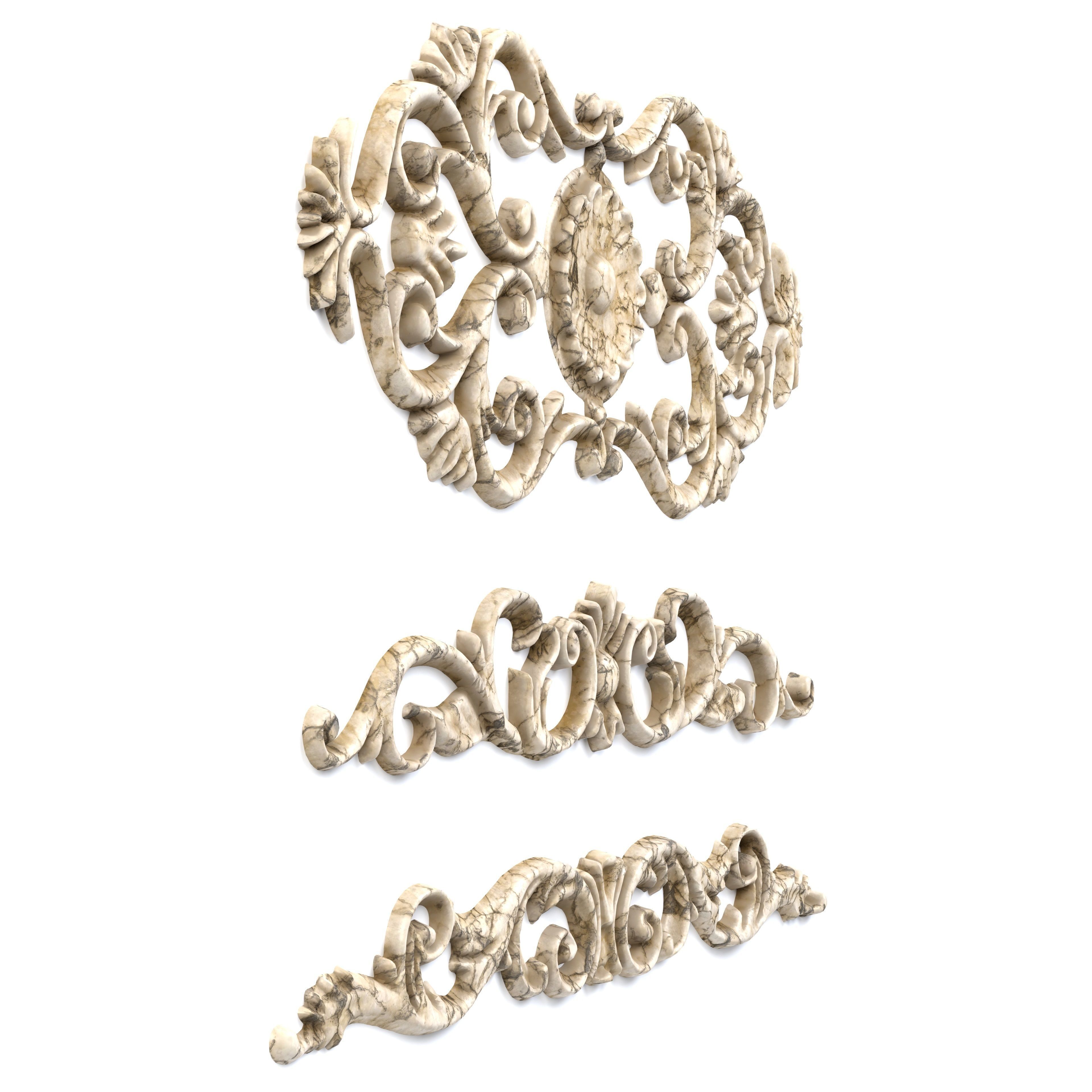 3 Low-Poly Ornament Vol 10-2 Low-poly 3D model_5