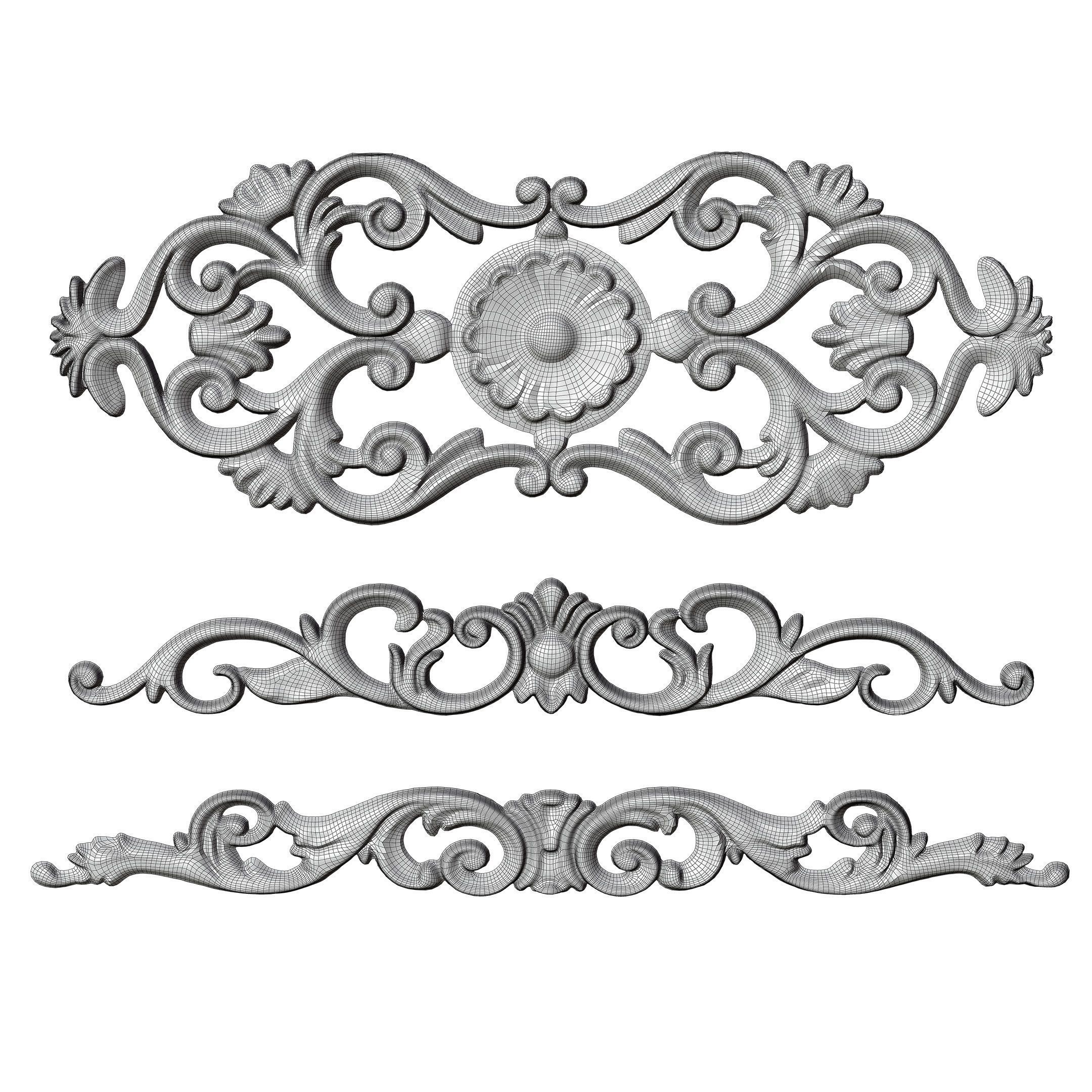 3 Low-Poly Ornament Vol 10-2 Low-poly 3D model_8