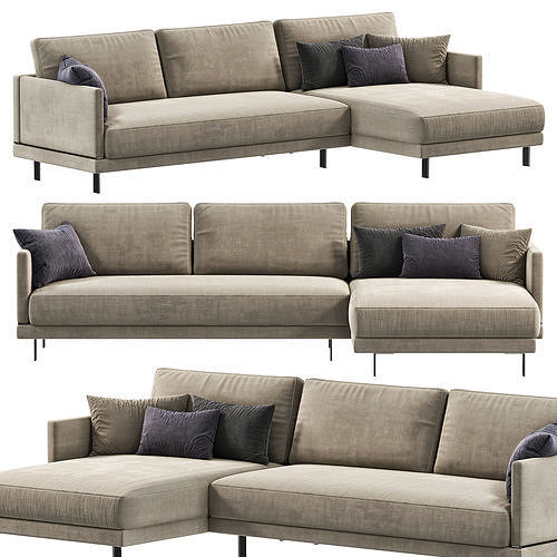 Epoque Fashion Sofa 04 By Ditreitalia 3D model