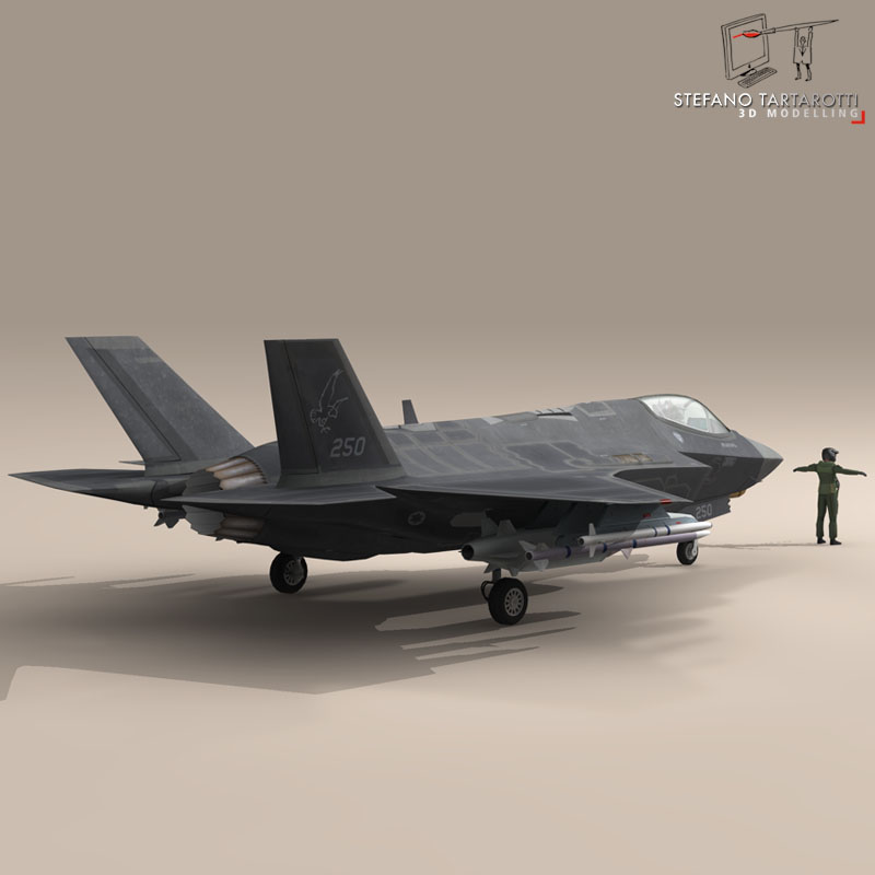 F35A - Israeli Air Force 3D model_10