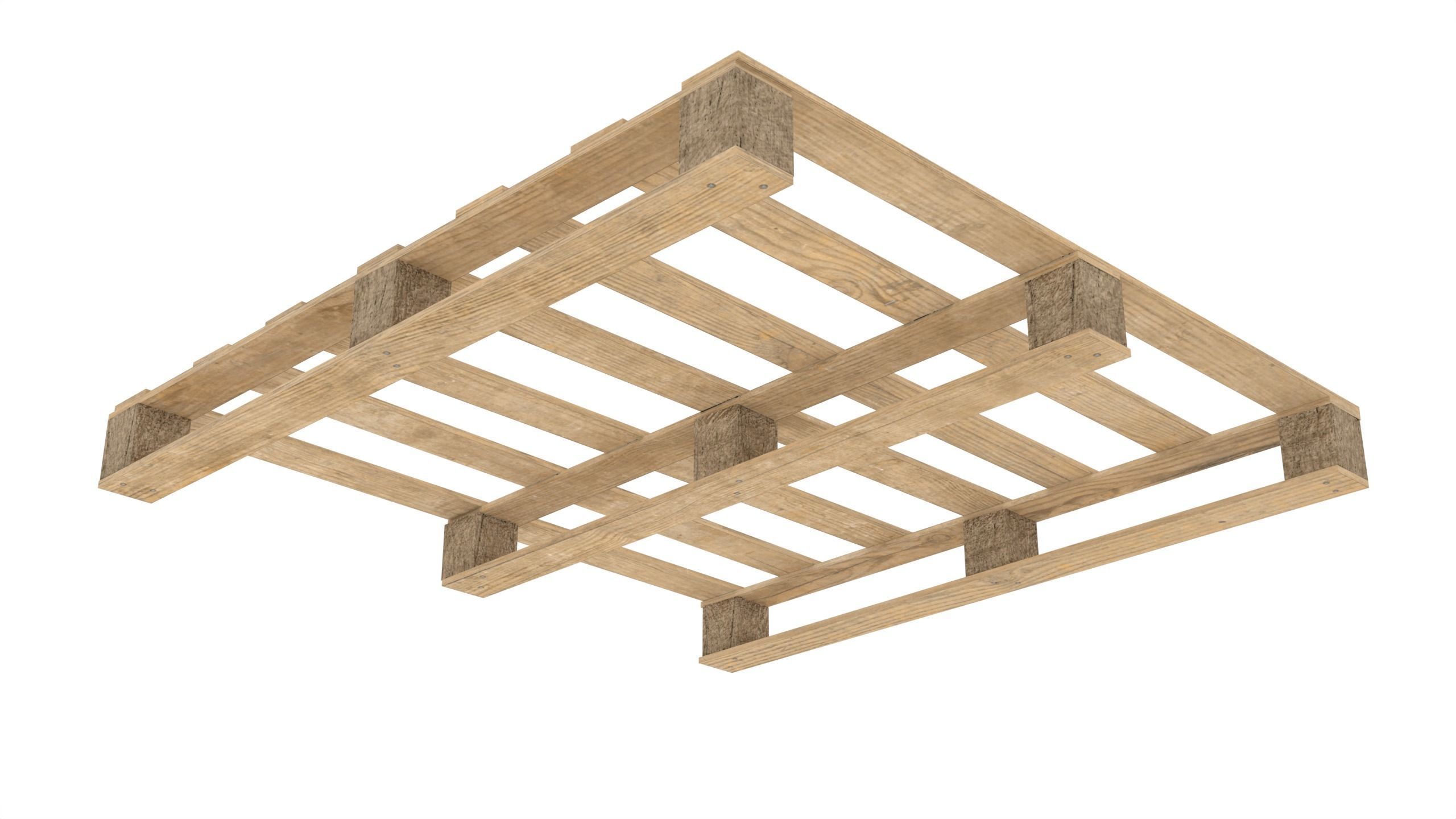 1200x1200mm quad pallet Low-poly 3D model_6