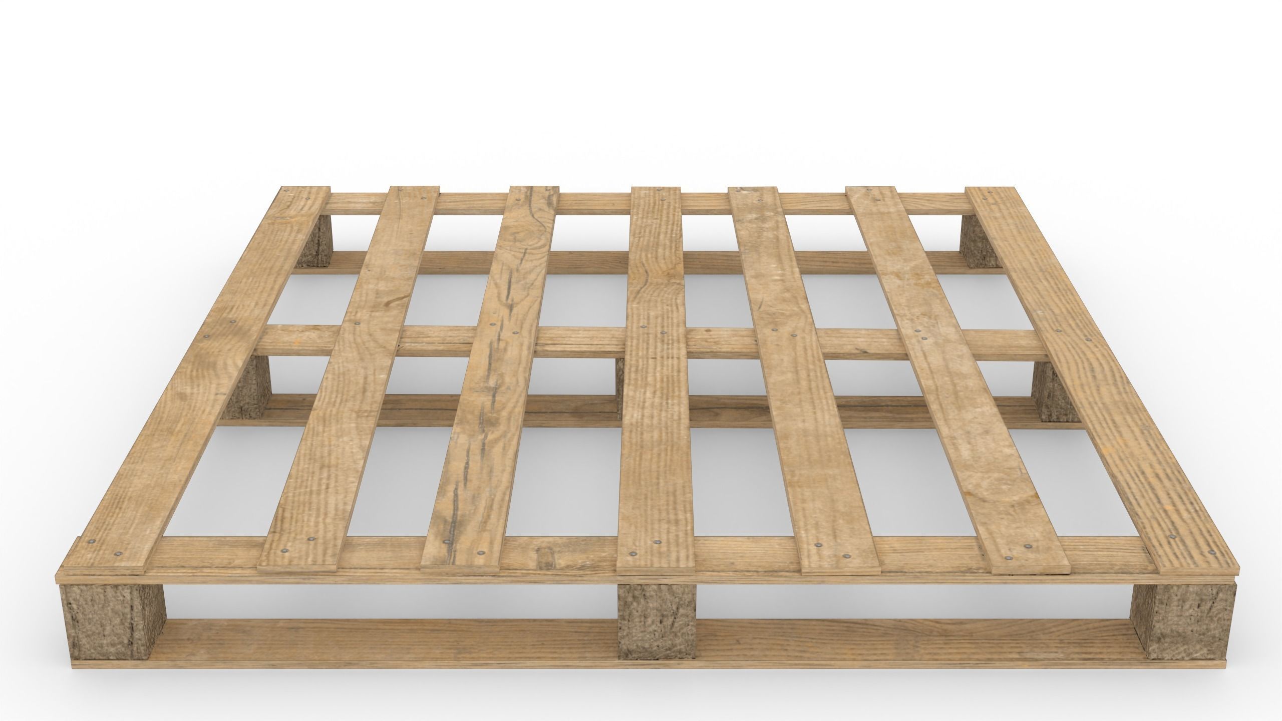 1200x1200mm quad pallet Low-poly 3D model_3