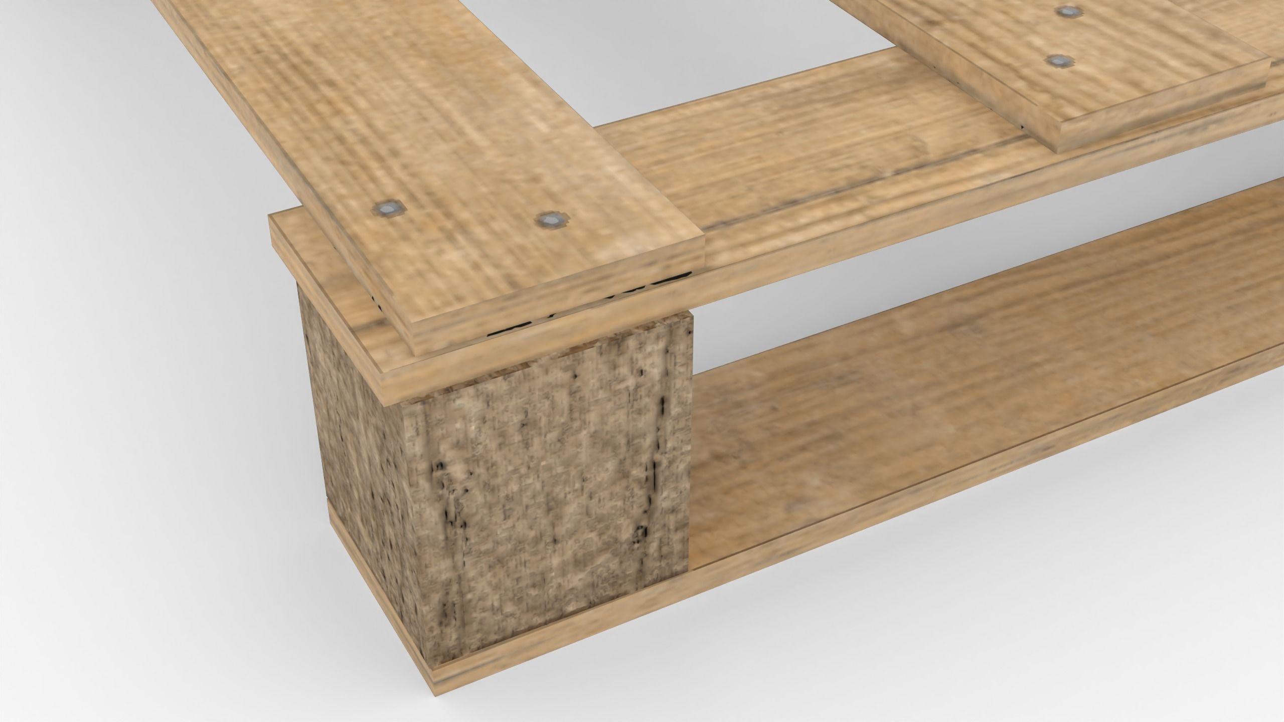 1200x1200mm quad pallet Low-poly 3D model_4
