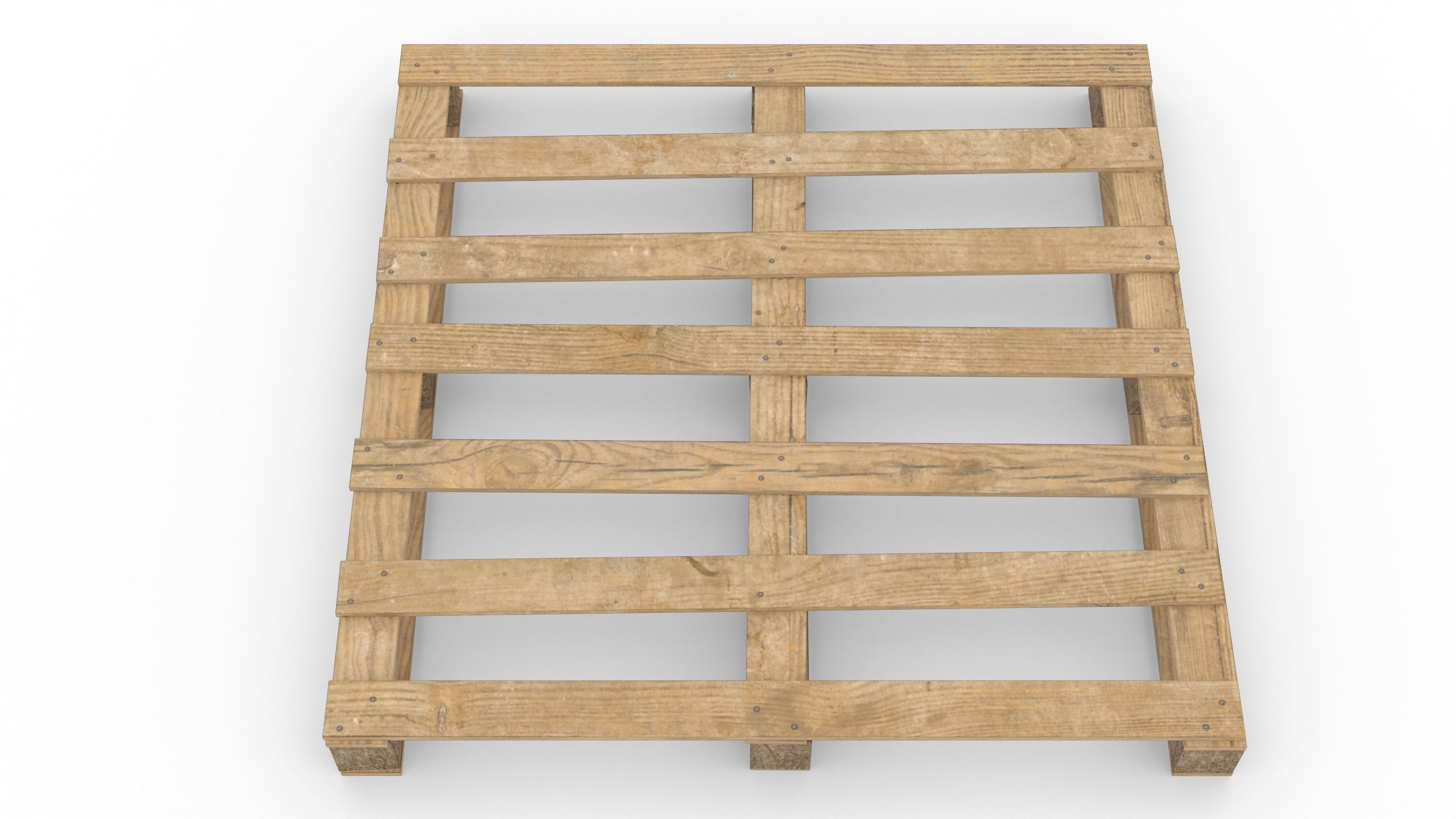 1200x1200mm quad pallet Low-poly 3D model_2