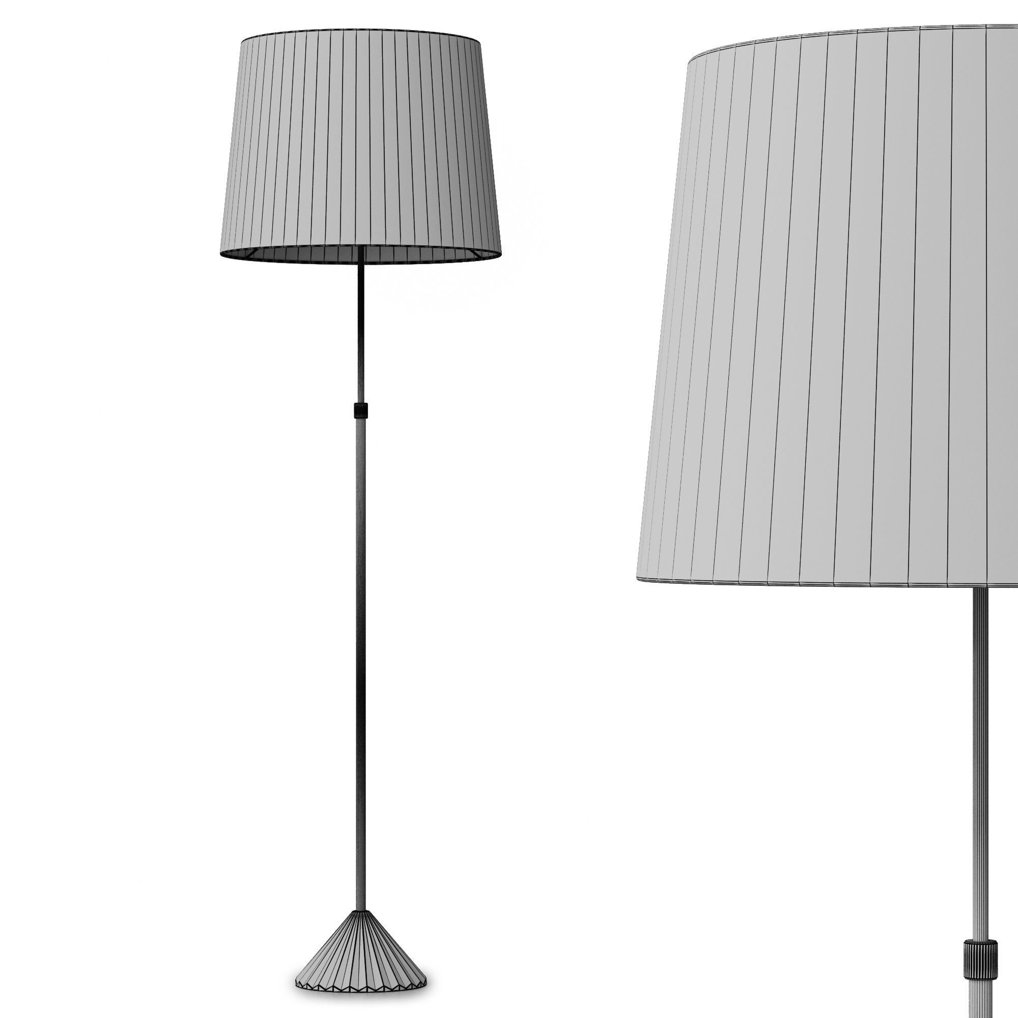 Floor lamp Louvre Home Fry 3D model_5