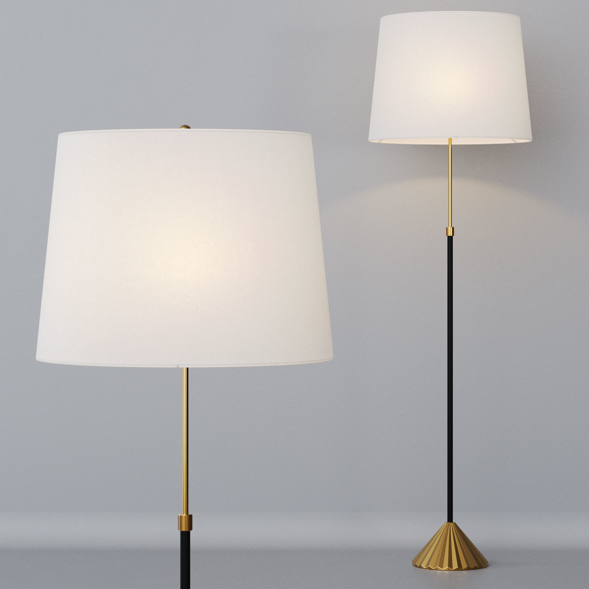 Floor lamp Louvre Home Fry 3D model_6