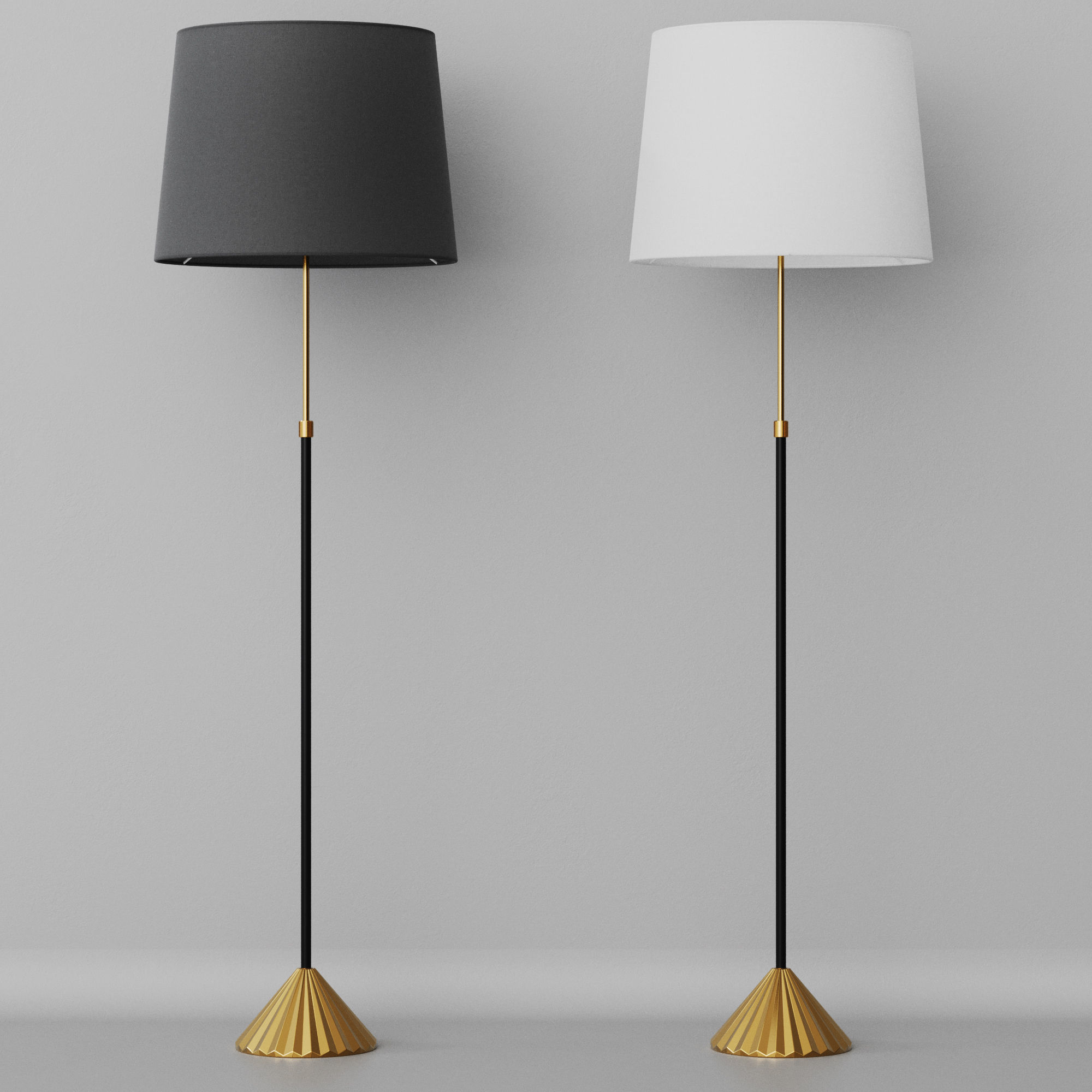 Floor lamp Louvre Home Fry 3D model_15