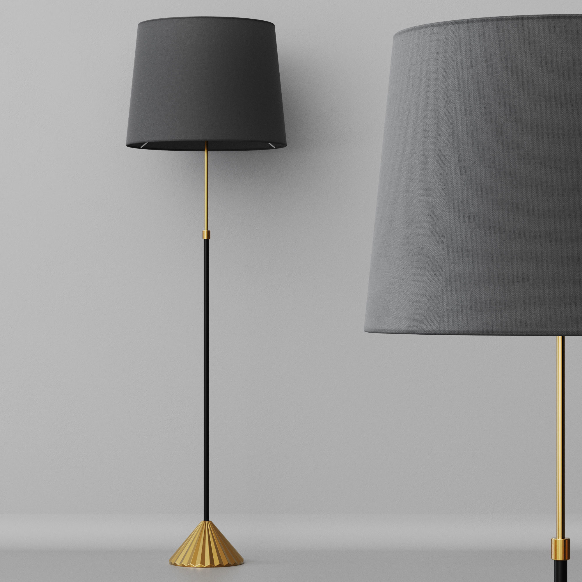 Floor lamp Louvre Home Fry 3D model_14