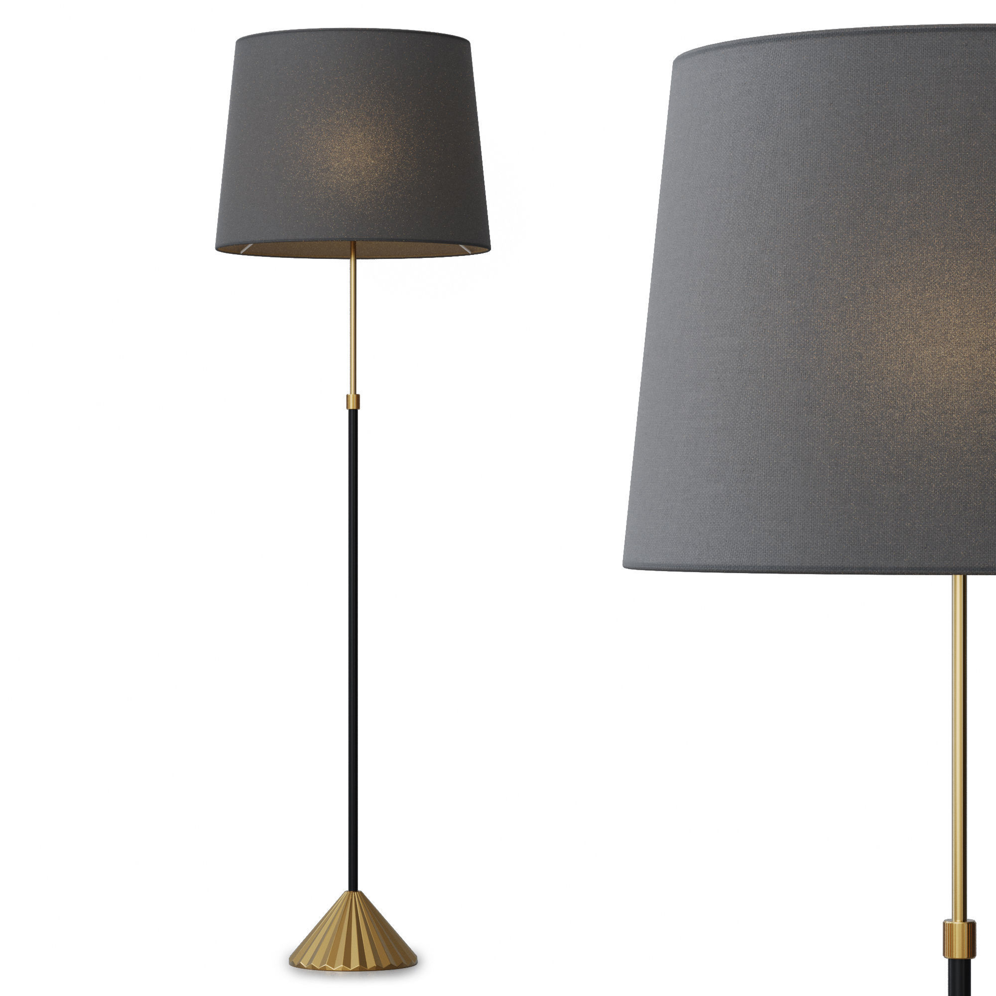 Floor lamp Louvre Home Fry 3D model_3