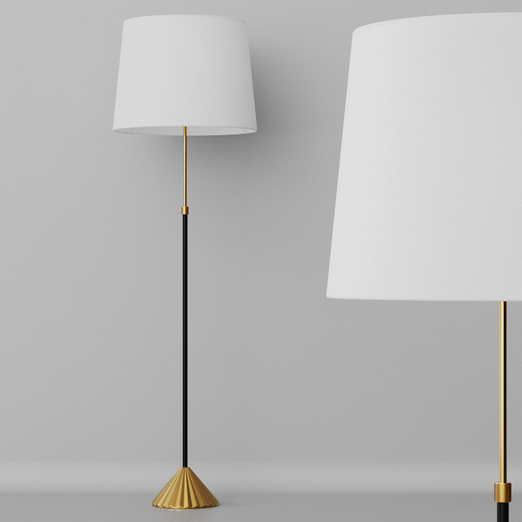 Floor lamp Louvre Home Fry 3D model_12