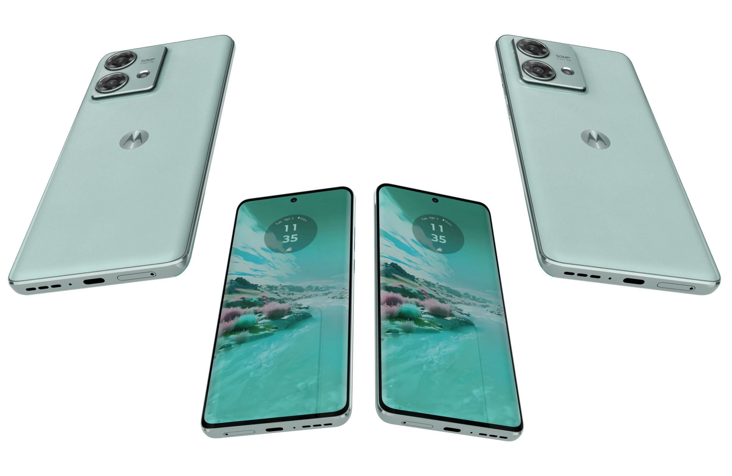 Motorola Edge 40 Neo Green 3D model_4