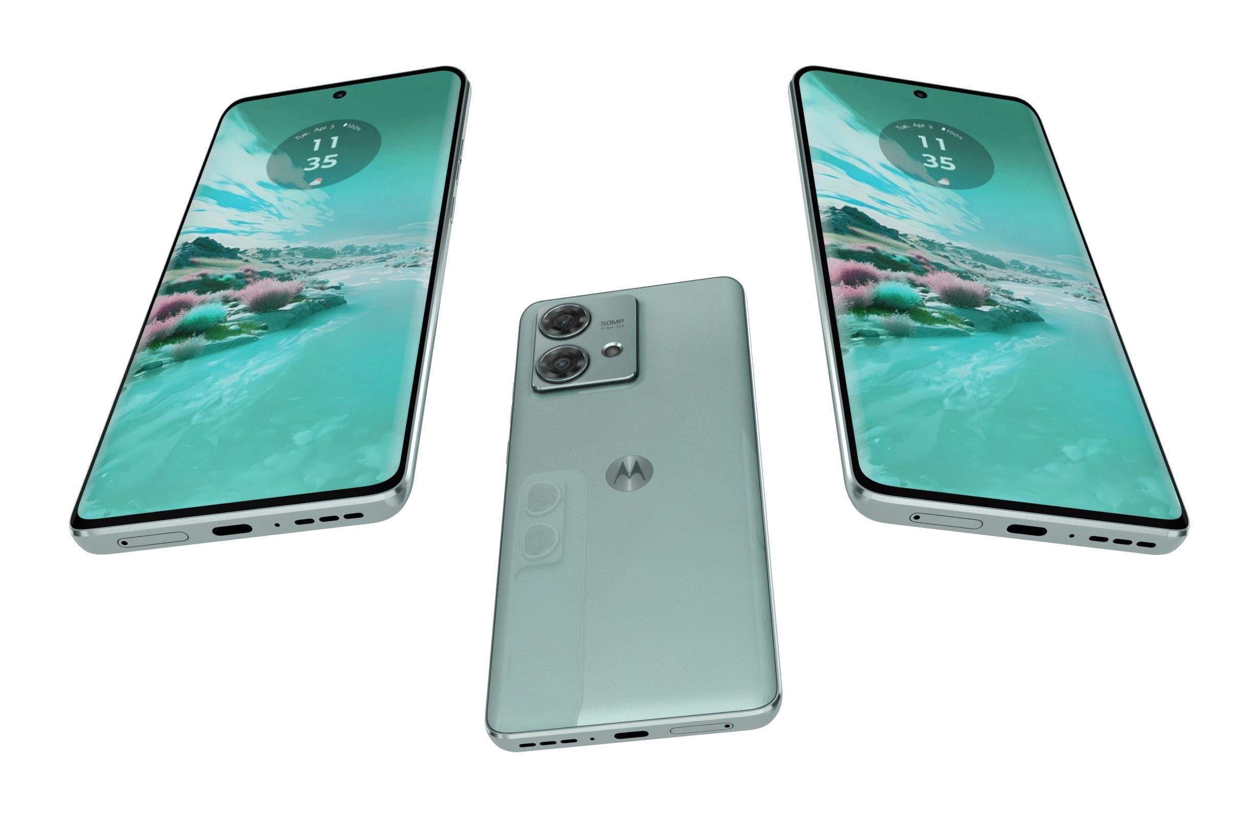 Motorola Edge 40 Neo Green 3D model_2