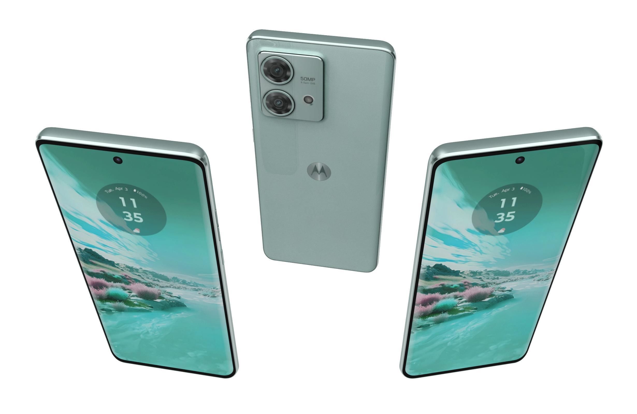 Motorola Edge 40 Neo Green 3D model_1