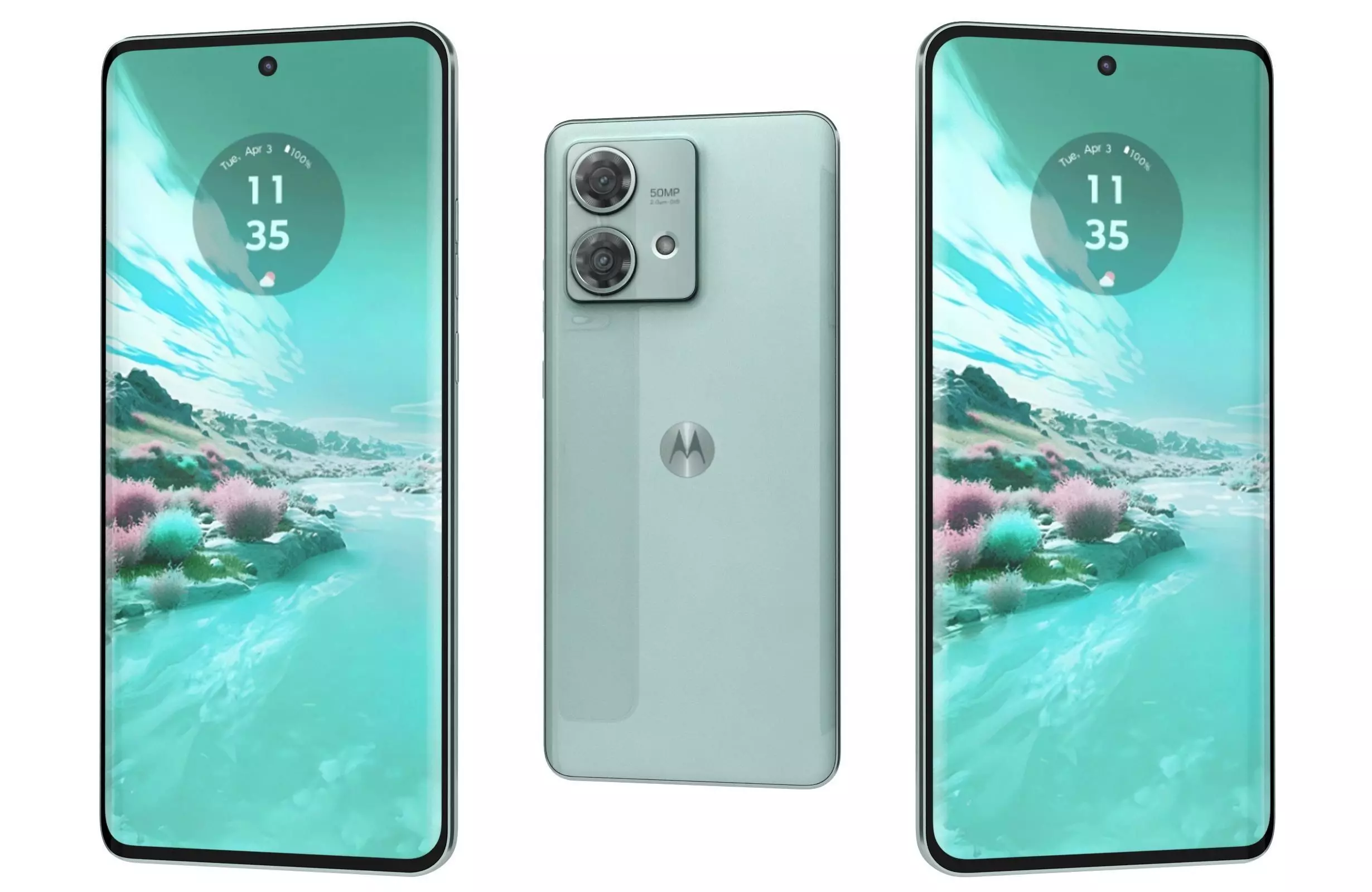 Motorola Edge 40 Neo Green 3D model_0