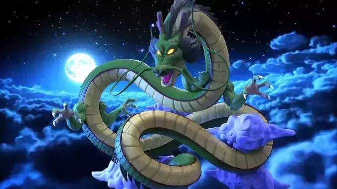 Shenron statue Dragonball Z  3D print model