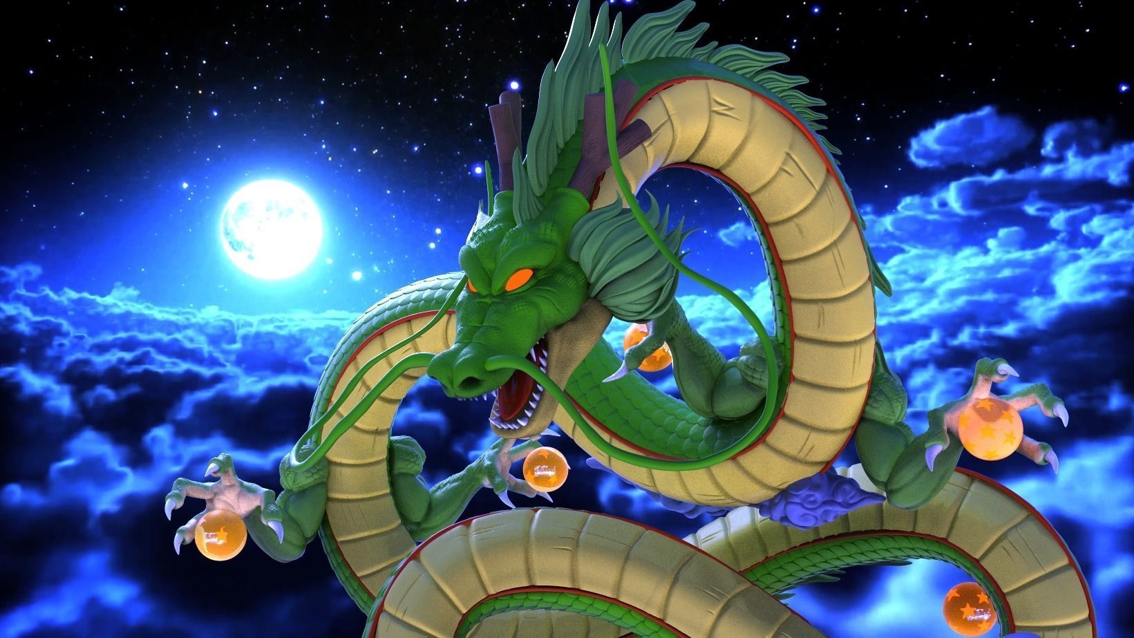 Shenron statue Dragonball Z  3D print model_3