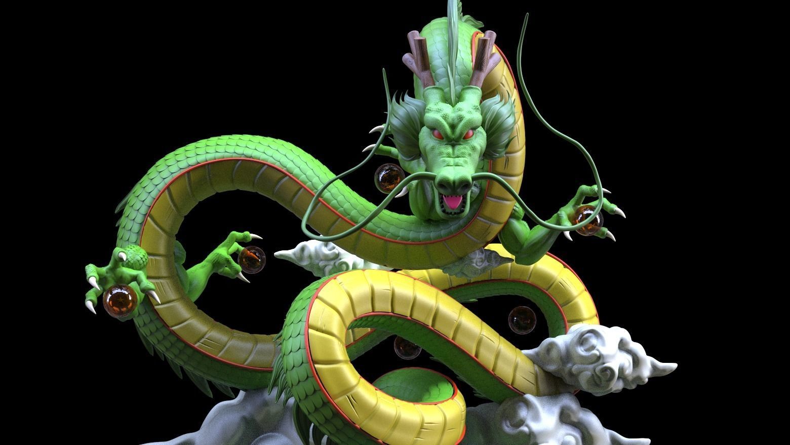 Shenron statue Dragonball Z  3D print model_8