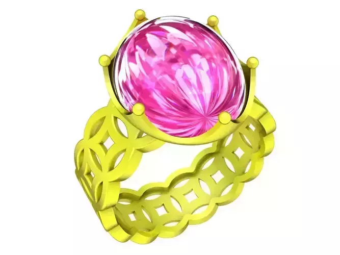 6514 Vietnamese Ruby Money Coins Women Ring